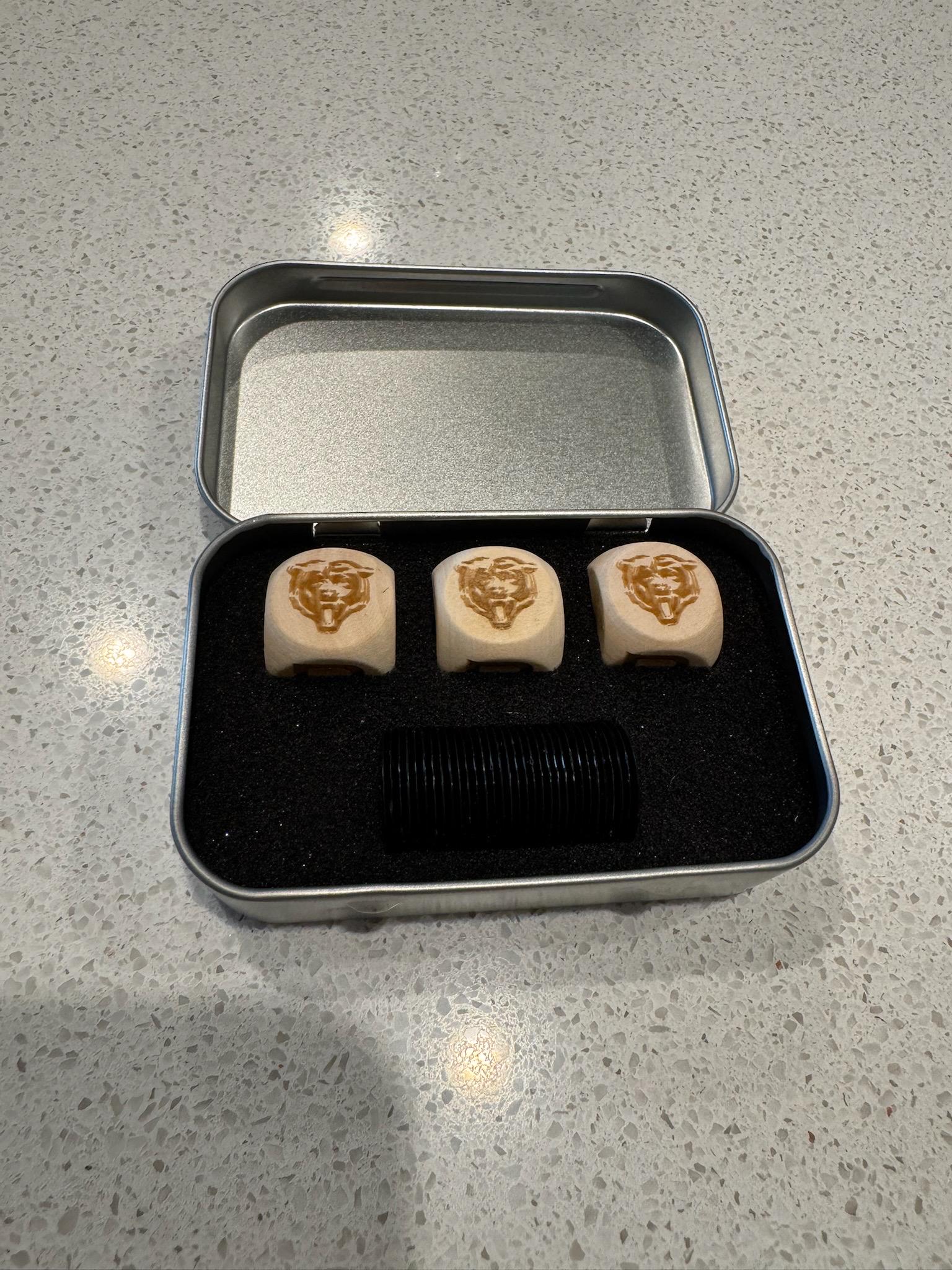Wooden Left Right Center Dice Game