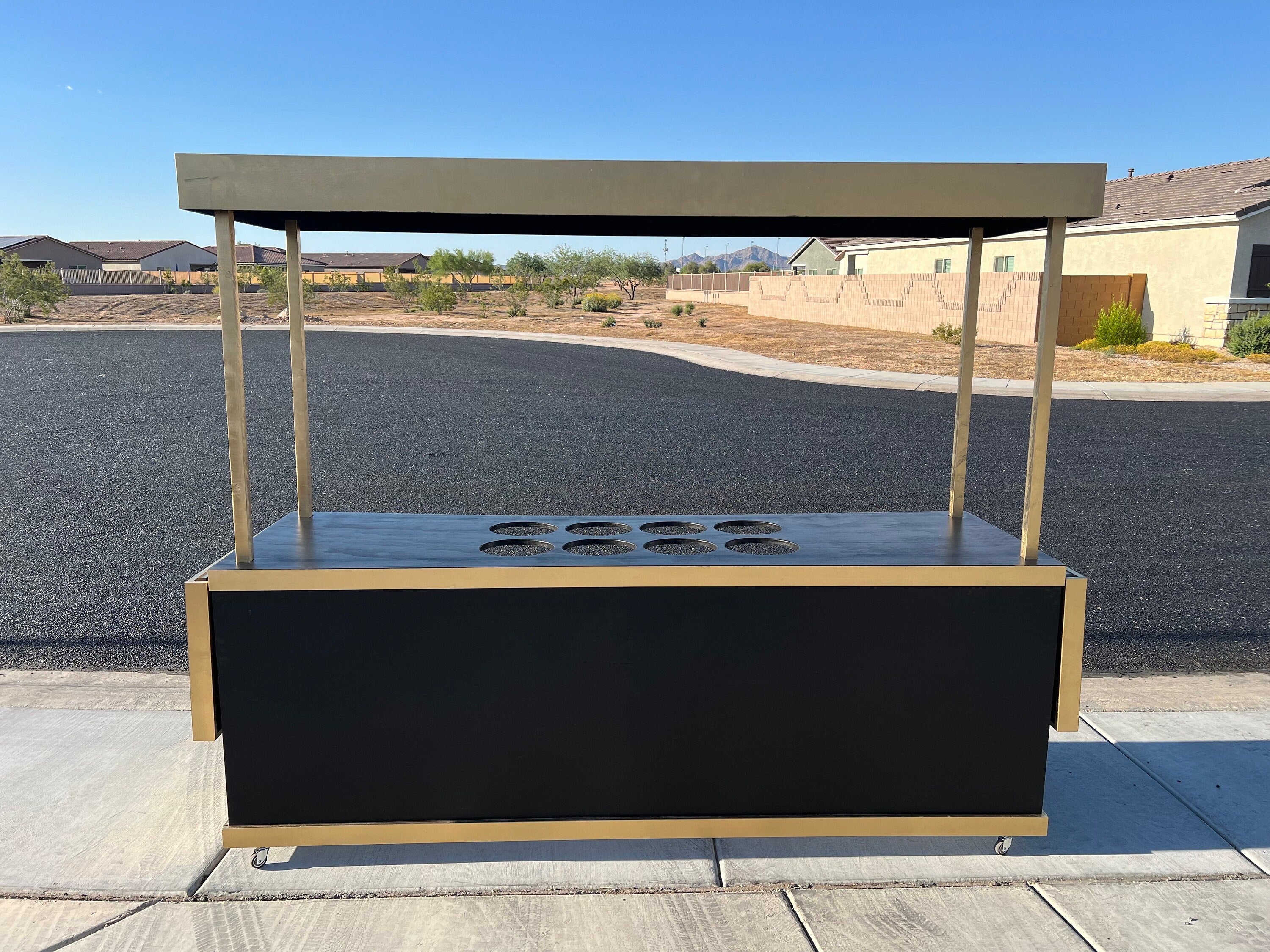 Wheeled Wonder: Portable Bar for Delicious Treats On-the-Go!