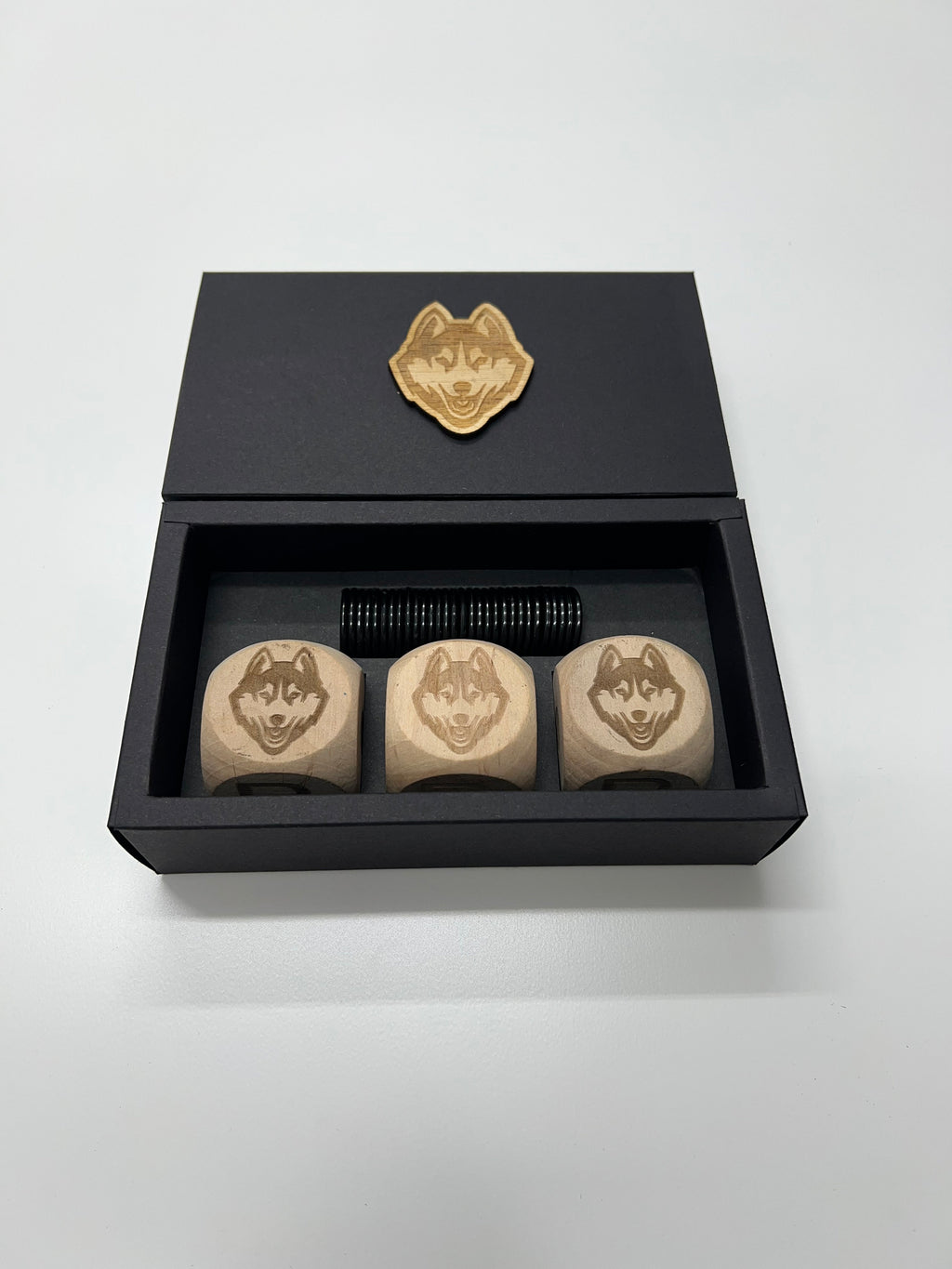 Custom Jumbo Wooden Left Right Center Dice Game