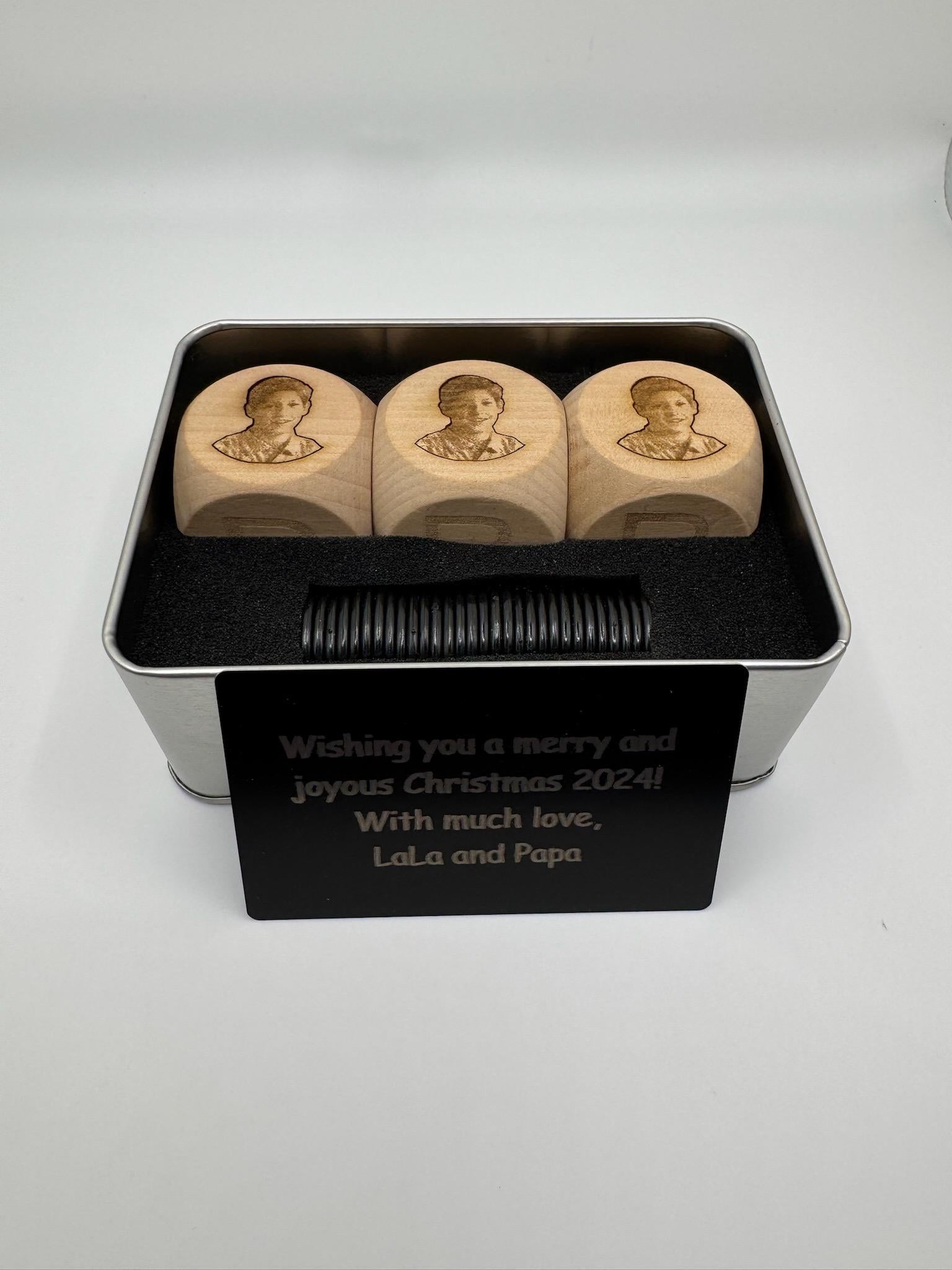 Custom Jumbo Wooden Left Right Center Dice Game
