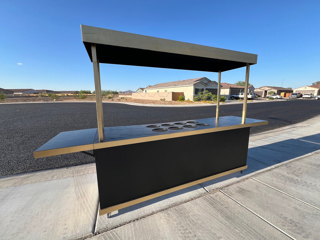 Wheeled Wonder: Portable Bar for Delicious Treats On-the-Go!